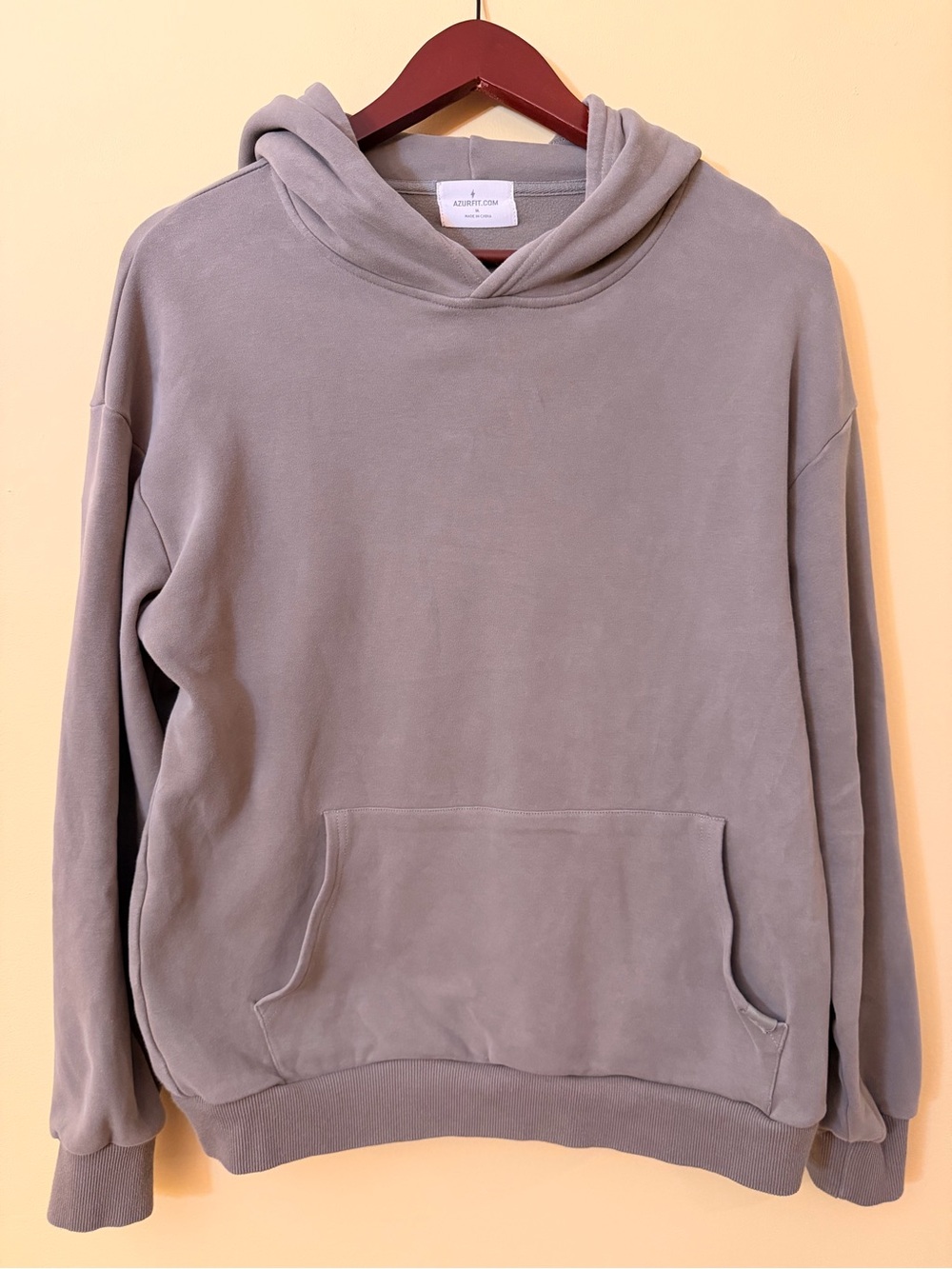 Azur Fit Laurel Premium Ultra Luxe Oversized Hoodie Sage Olive Green M